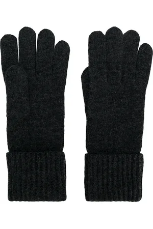 N.PEAL Gants nervurés en cachemire