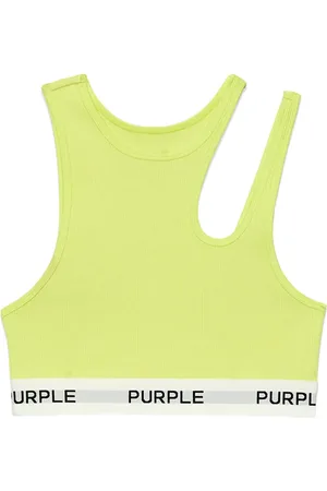 Purple Brand Haut crop à découpes