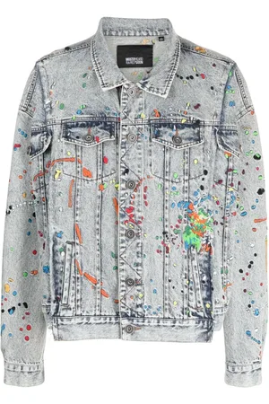 MOSTLY HEARD RARELY SEEN Veste en jean à broderies