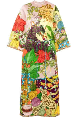 ALÉMAIS Robe mi-longue Tiger
