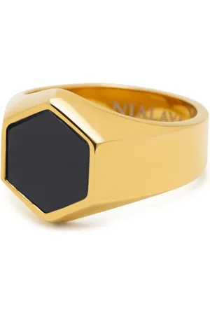 Nialaya Bague à design géométrique