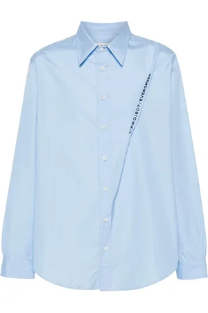 Y / PROJECT Chemise en popeline à logo brodé
