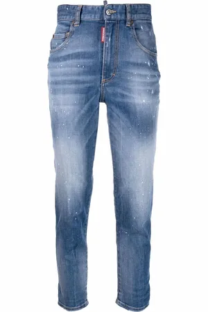 Dsquared2 Jean court à taille haute