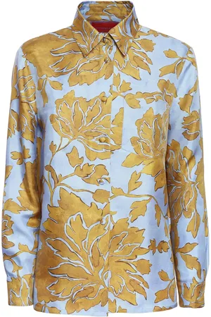 La DoubleJ Chemise en soie à fleurs
