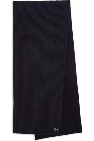 Lacoste écharpe en laine à design nervuré