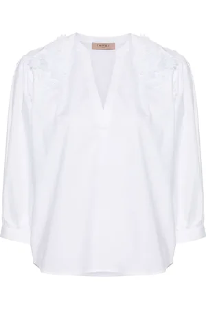 Twin-Set Blouse en popeline à fleurs