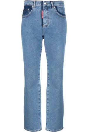 Moschino Jean droit à design bicolore