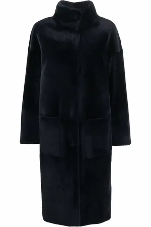 LISKA Manteau réversible en peau lainée