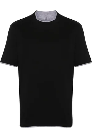 Brunello Cucinelli T-shirt à effet superposé