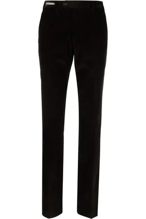 corneliani Pantalon droit en velours côtelé