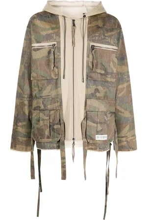 MOSTLY HEARD RARELY SEEN Veste zippée M65 à motif camouflage