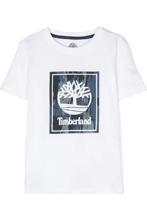 Timberland T-shirt en coton à logo imprimé