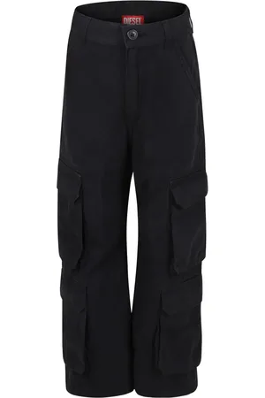 Diesel Pantalon en coton à poches cargo