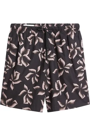 DRIES VAN NOTEN Short en coton à imprimé graphique