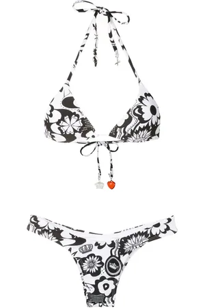 AMIR SLAMA Bikini à fleurs