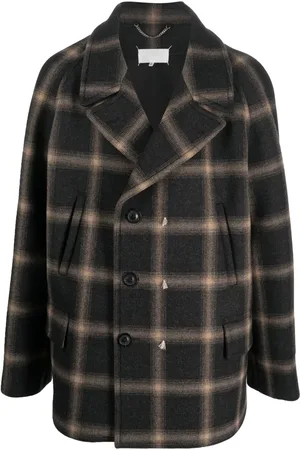 Maison Margiela X Pendleton caban en laine à carreaux