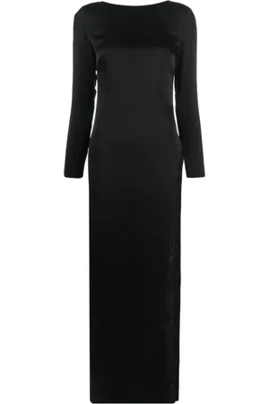 MAISON CLOSE Robe longue en satin