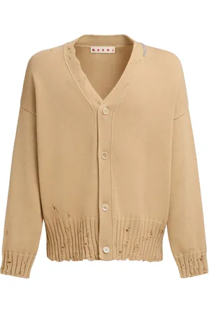 Marni Cardigan en coton à effet usé