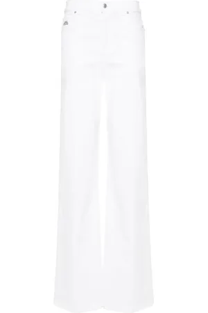 Alexander McQueen Jean à plaque logo