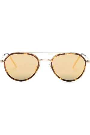 Thom Browne Lunettes de soleil à monture pilote