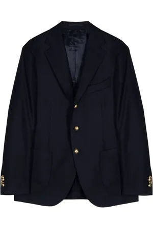 MAN ON THE BOON. Blazer en laine à simple boutonnage