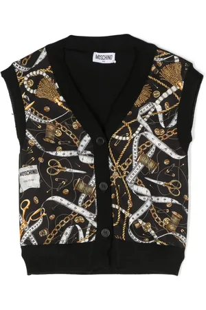 Moschino Cardigan en laine à design sans manches