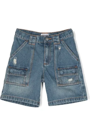Moschino Short en jean à effet usé