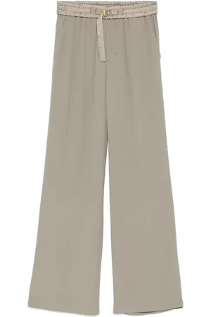 Ami Pantalon palazzo à lien de resserrage