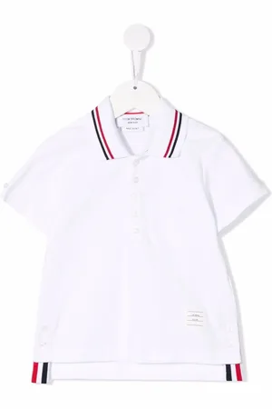 Thom Browne Polo en coton à manches courtes