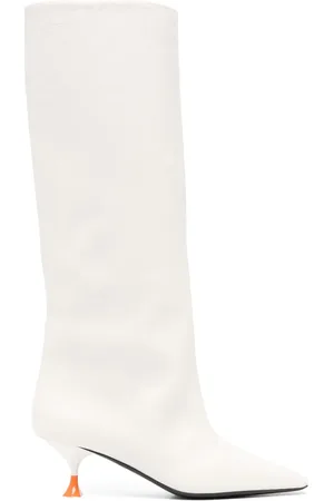 3Juin Bottines en cuir à talon sculpté