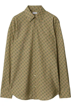 Burberry Chemise en coton à carreaux