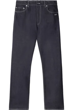 OFF-WHITE Jean à logo brodé