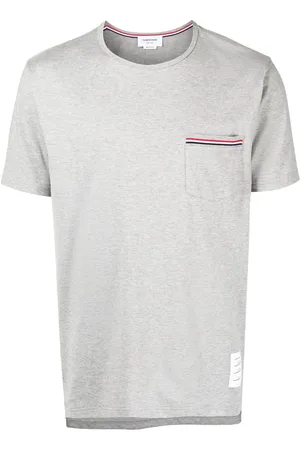 Thom Browne T-shirt en coton à poche poitrine