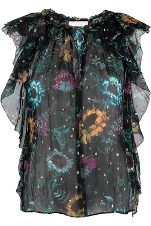 ULLA JOHNSON Robe en soie Dominique à fleurs
