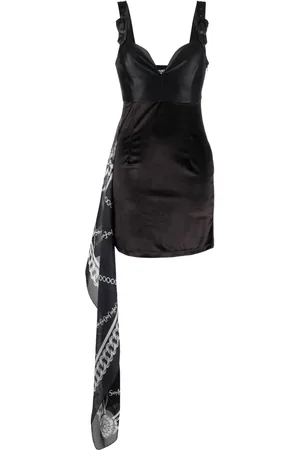 VERSACE Robe courte à chaînes imprimées