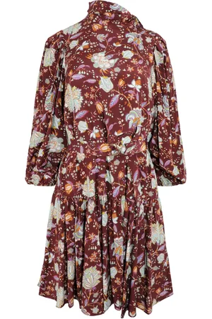 ULLA JOHNSON Robe courte Lula à fleurs