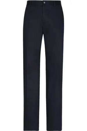 Dolce & Gabbana Pantalon en coton à coupe droite