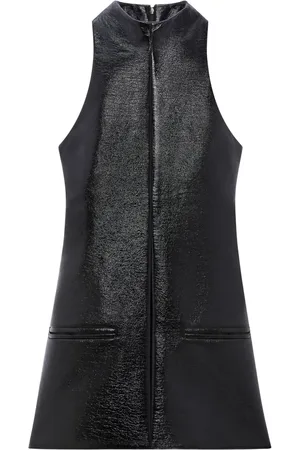 Courrèges Robe trapèze à design sans manches