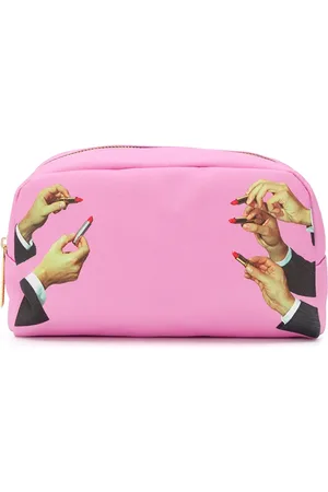 SELETTI Trousse de maquillage à imprimé rouge à levre
