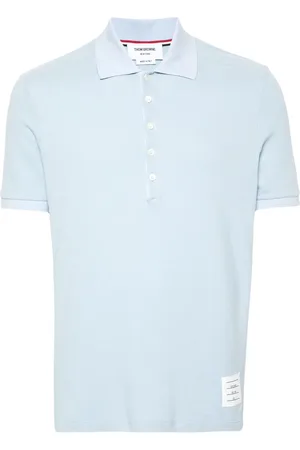 Thom Browne Polo en maille à détail 4 bandes signature