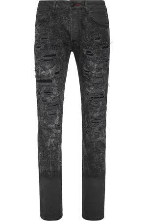 Philipp Plein Jean à effet usé