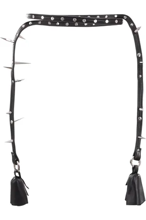 JORDAN LUCA Ceinture en cuir à détails de clous