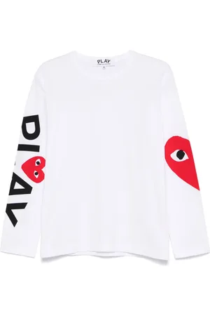 Comme des Garçons T-shirt à imprimé cœur