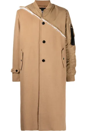 MOSTLY HEARD RARELY SEEN Manteau boutoné à design à empiècements