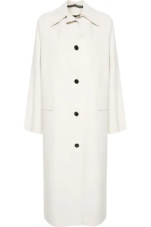 Kassl Editions Manteau long à simple boutonnage