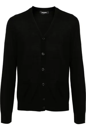 Dsquared2 Cardigan en laine vierge à logo brodé