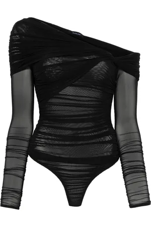 MUGLER Body froncé à épaules dénudées