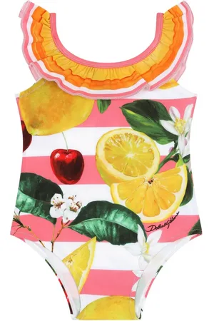 Dolce & Gabbana Maillot de bain à imprimé graphique et à volants