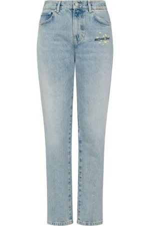 Moschino Jean droit à taille mi-haute