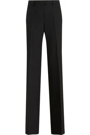 Etro Pantalon de tailleur en laine à taille haute